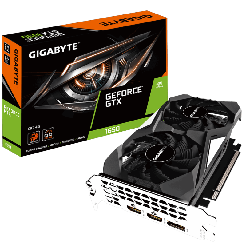 Buy GB N1650OC-4GD GIGABYTE NVIDIA GTX1650 HDMI DP 128B 4GB ACTIVE at low price from digiteq.com