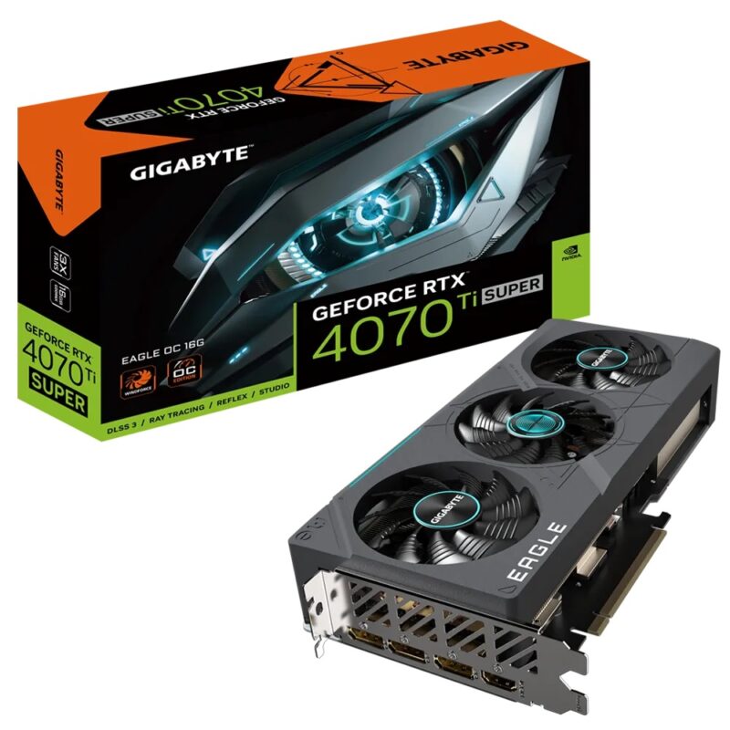 Buy GB N407TSEAGLE OC-16GD GIGABYTE NVIDIA RTX4070TI SUPER HDMI DP 256B 16GB ACTIVE at low price from digiteq.com
