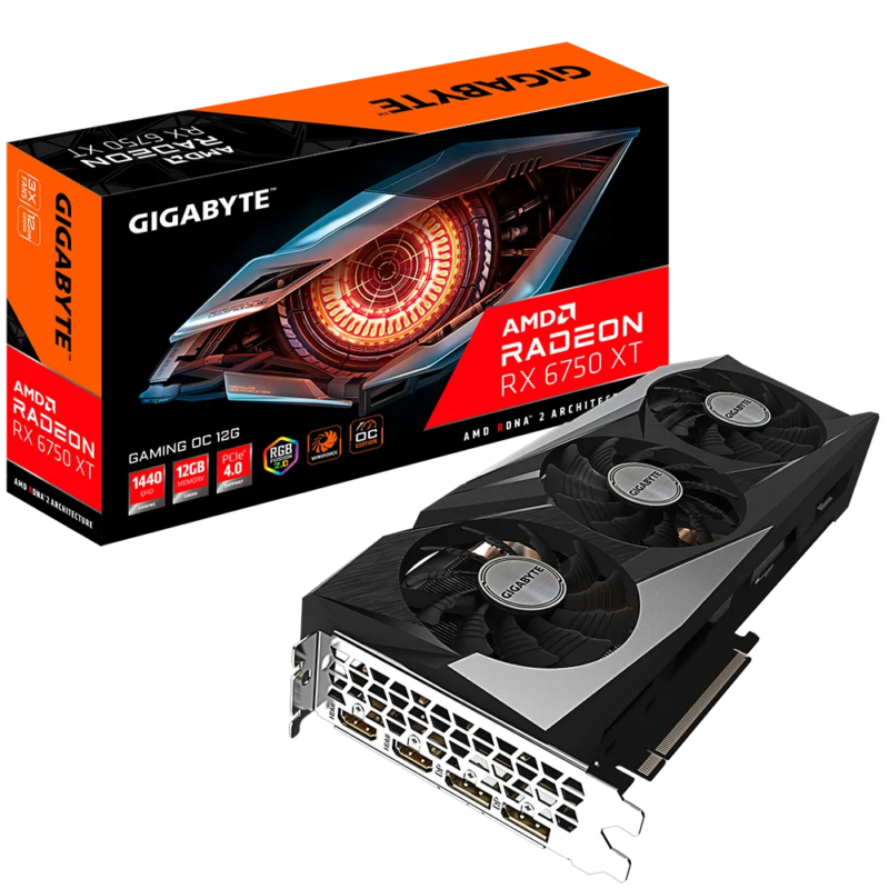 Buy GB R675XTGAMING OC-12GD GB AMD RX6750XT HDMI DP 192B 12GB ACTIVE at low price from digiteq.com