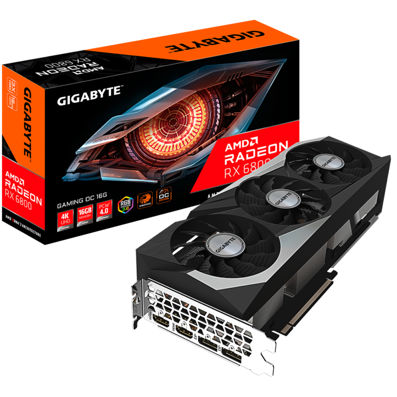 Buy GB R68GAMING OC-16GD GB AMD RX6800 HDMI DP 256B 16GB ACTIVE at low price from digiteq.com