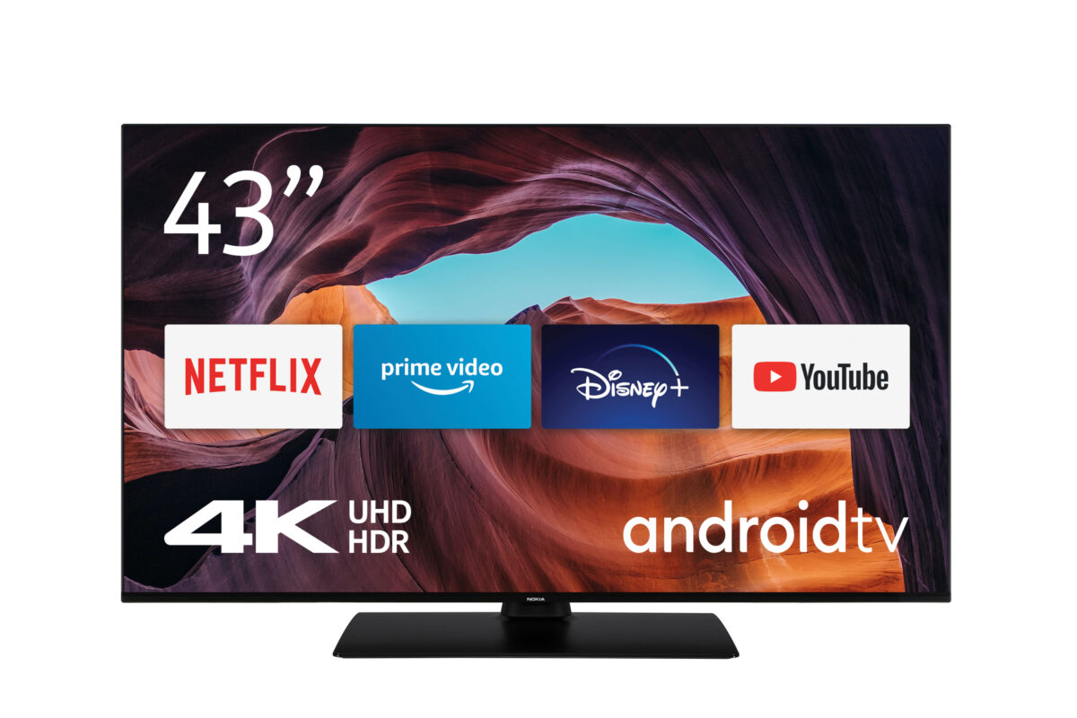 Buy NOKIA 43 SMART TV 4300A 4K NOKIA 43 UHD 4K HDMI D-SUB USB AUDIO HDR ANDROID TV at low price from digiteq.com