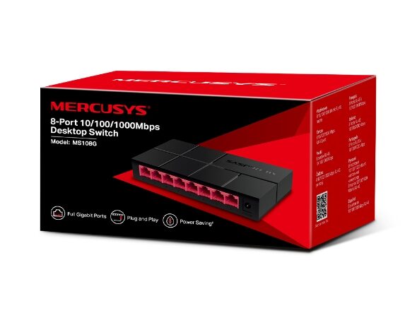 Buy SWITCH MERCUSYS 1GBIT 8PORT MERCUSYS SWITCH GBIT UNMANAGED 8 GBIT PORTS at low price from digiteq.com