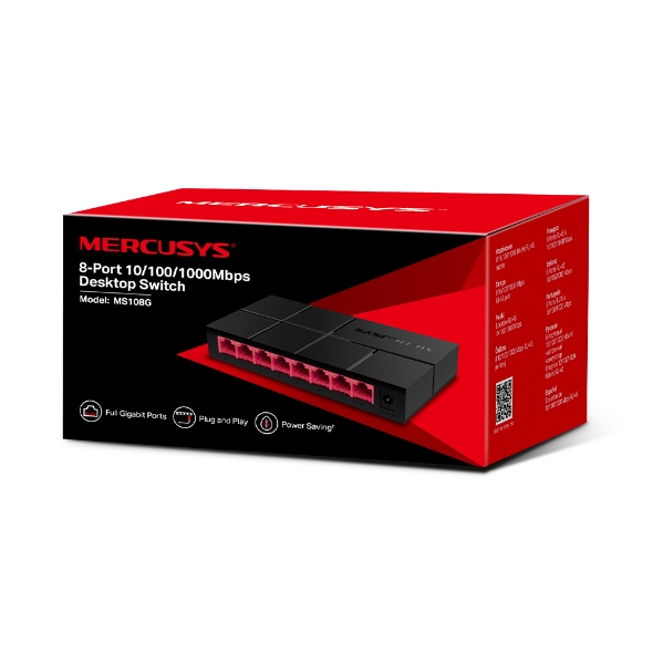 Buy SWITCH MERCUSYS 1GBIT 8PORT MERCUSYS SWITCH GBIT UNMANAGED 8 GBIT PORTS at low price from digiteq.com