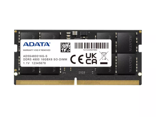 Buy 16G DDR5 4800 ADATA SODIM ADATA NOTEBOOK 16GB DDR5 4800MHZ HEAT SINK at low price from digiteq.com