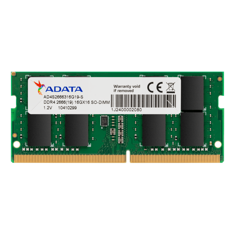 Buy 16GB DDR4 2666 ADATA SODIMM ADATA NOTEBOOK 16GB DDR4 2666MHZ at low price from digiteq.com