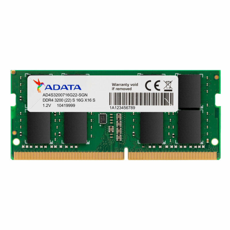 Buy 16GB DDR4 3200 ADATA SODIM ADATA NOTEBOOK 16GB DDR4 3200MHZ at low price from digiteq.com