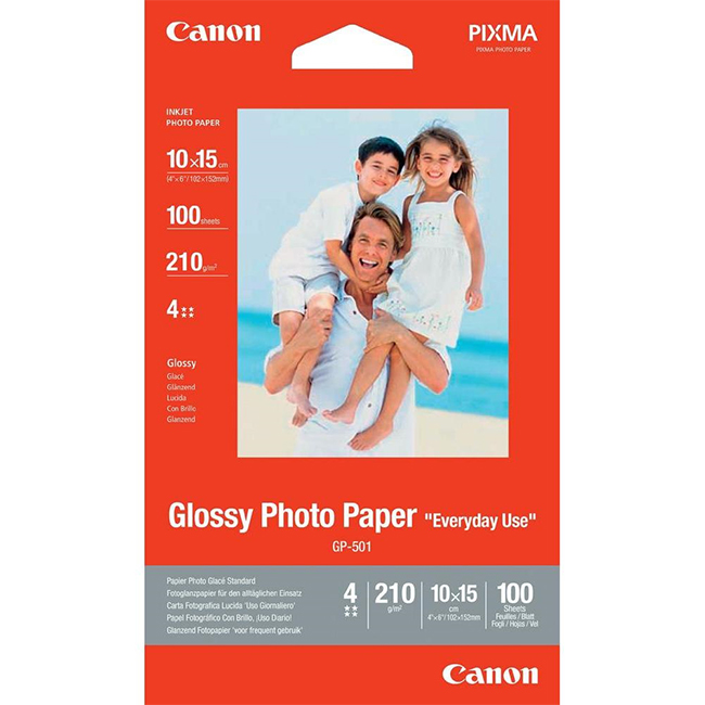 Buy CANON PAPER GP-501 10X15 100PC classy photo paper  10x15 at low price from digiteq.com