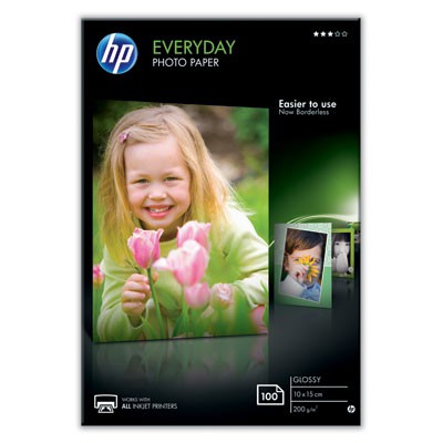 Buy CR757A EVERYDAY 10X15 GLS 100S HP Everyday Glossy Photo Paper-100 sht/10 x 15 cm / 200 ????? at low price from digiteq.com