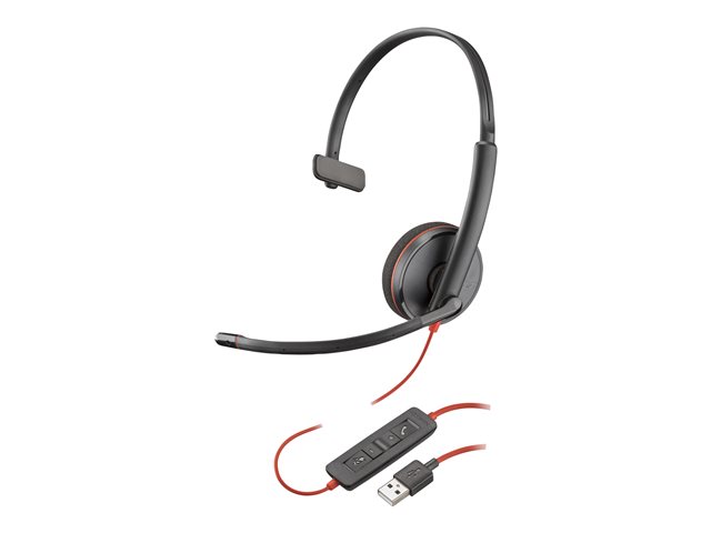 Buy HP Poly Blackwire C3210 Blackwire 3200 Series headset on-ear wired active noise cancelling USB-C black BULK at lowest price from Digiteq.com