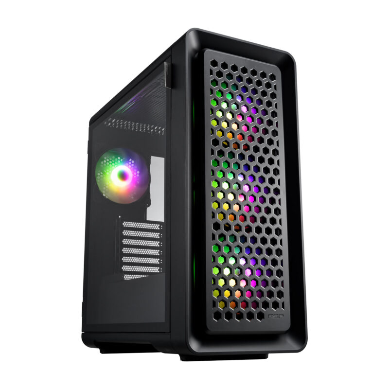 Buy FORTRON CUT593P BLACK FORTRON CASE ATX MID TOWER BLACK at low price from digiteq.com