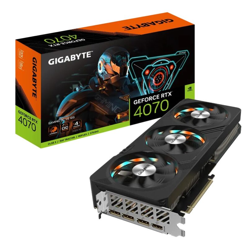 Buy GB N4070GAMING OCV2-12GD GIGABYTE NVIDIA RTX4070 HDMI DP 192B 12GB ACTIVE at low price from digiteq.com