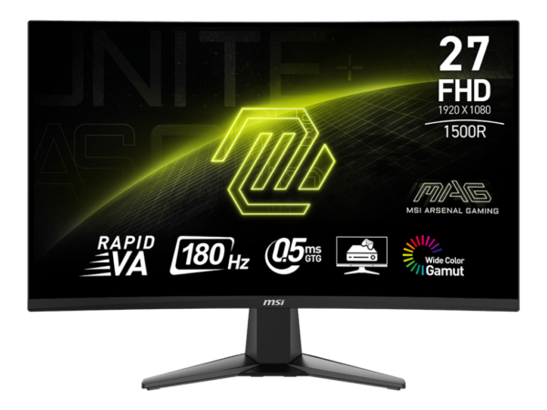 Buy MSI 27 MAG 27C6F MSI 27 FHD 180Hz VA 0.5ms 16:9 HDMI DP CURVED at low price from digiteq.com
