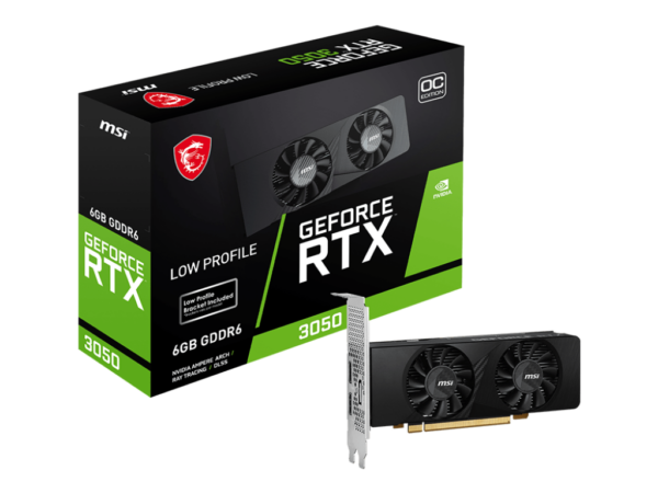 Buy MSI RTX3050 LP 6G OC MSI NVIDIA RTX3050 HDMI DP 96B 6GB ACTIVE at low price from digiteq.com