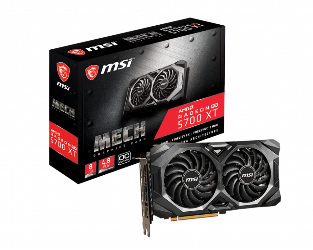 Buy MSI RX5700 XT MECH OC MSI AMD RX5700 XT HDMI DP 256B 8GB ACTIVE at low price from digiteq.com