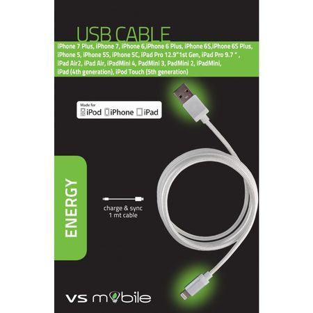 Buy VSM CABLE USB TO IPHONE 5/6 at low price from digiteq.com
